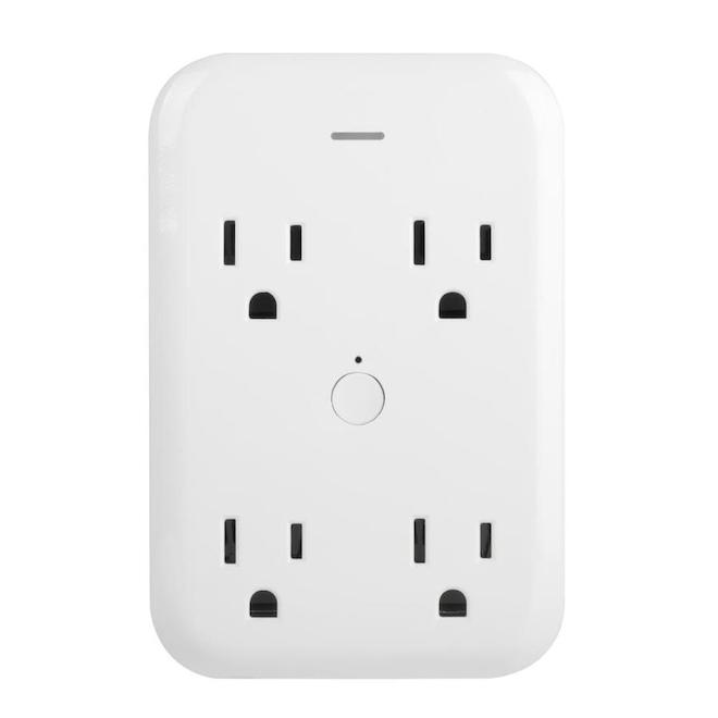 Globe WiFi Electric 4 Outlets Smart Plug White 50228