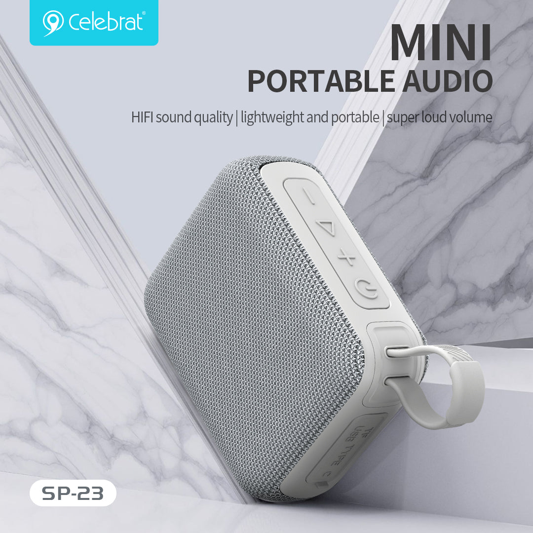 Celebrat SP-23 Wireless Speaker With Fuller Sound Quality (available colors BLACK,GRAY&BLUE)