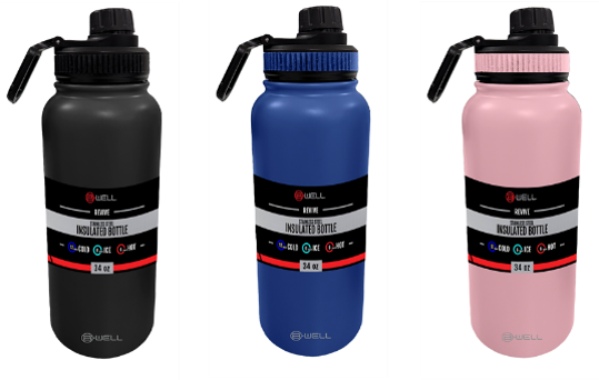 34OZ  HOT AND COLD WATER BOTTLE BW-HW-SB-104-AC