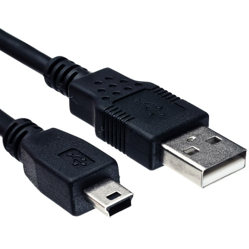 USB 2.0A Male to Mini USB 5 Pin B Data Charging Cable Cord Adapter 5Ft
