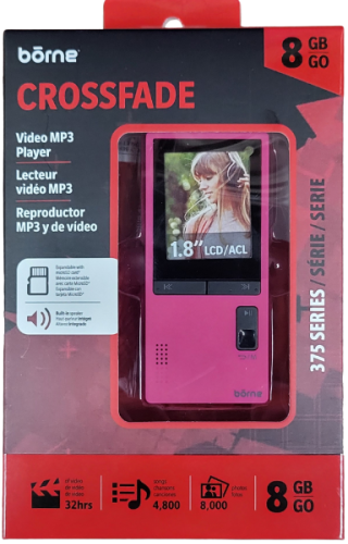 Borne MP375-8PN Crossfade Video MP3 8GB (PINK only Special )