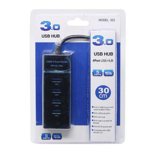 4 Port 3.0 USB HUB Extender High Speed Data Transfer -303