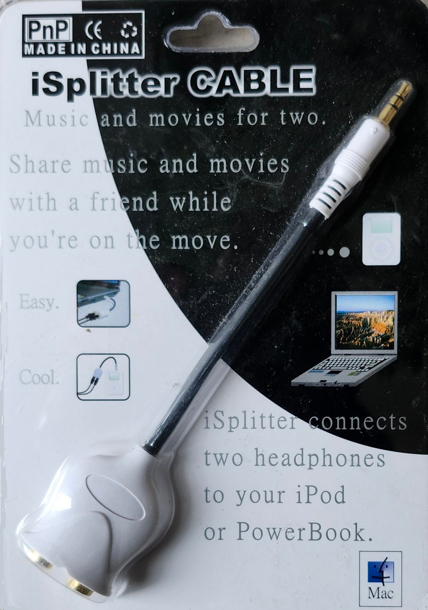 CÂBLE ADAPTATEUR STÉRÉO Y 3,5 MM PLAQUÉ OR