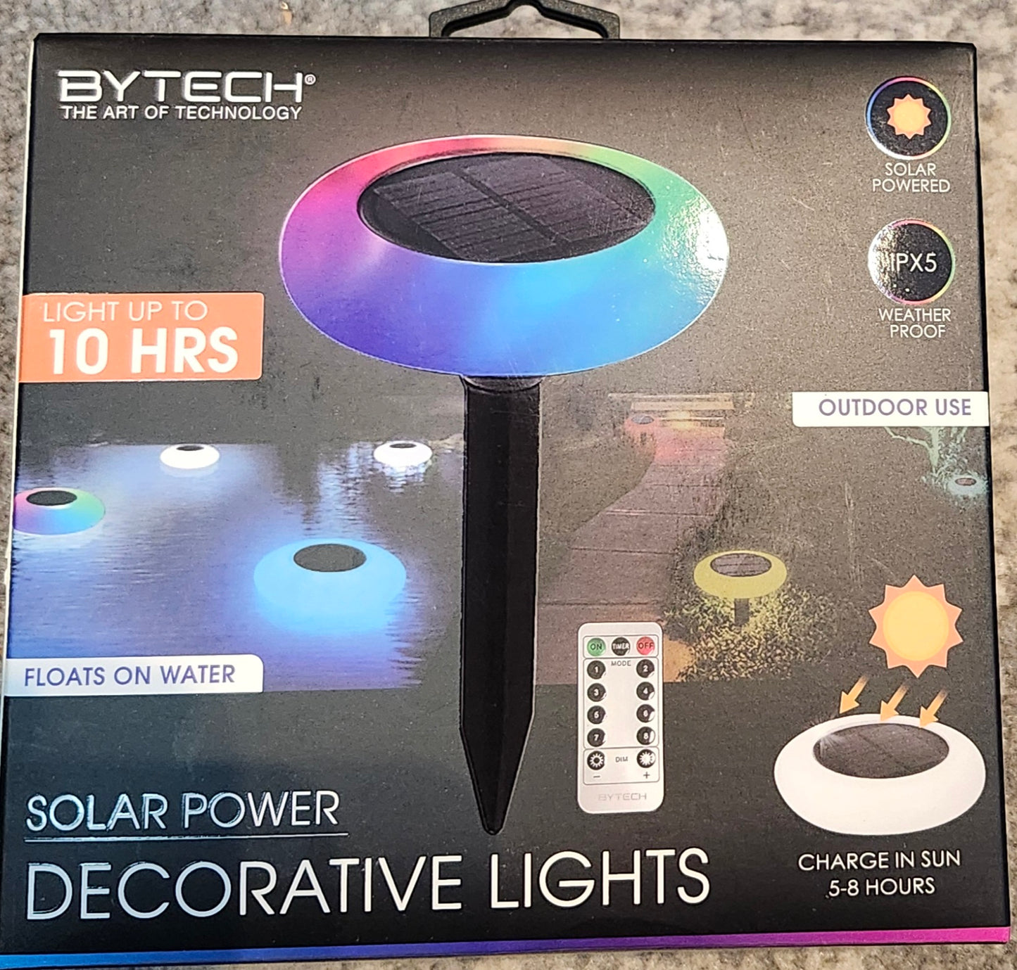SOLAR POWER DECORATIVE LIGHTS  WITH REMOTE CONTROL BY-MC-LB-203-BK