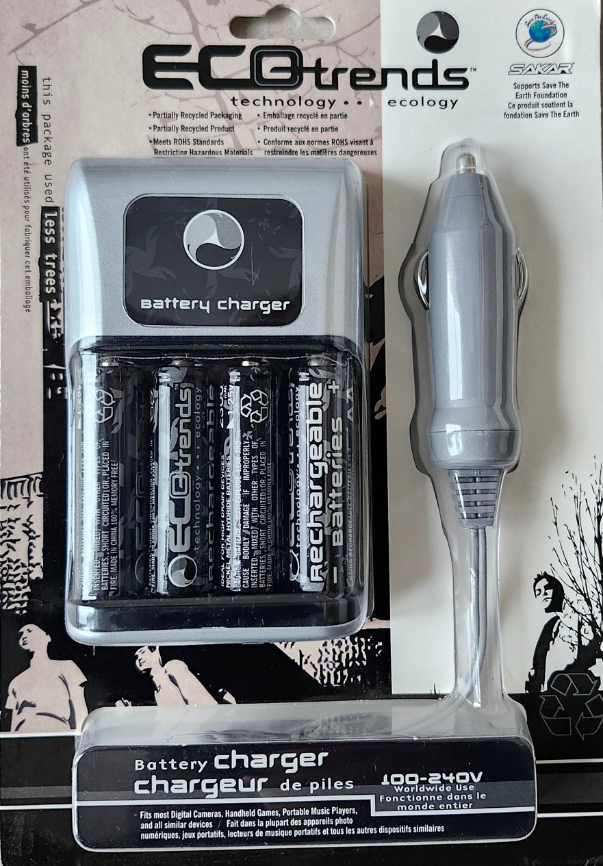 CHARGEUR DE BATTERIE AVEC RECHARGEABLE 4AA (FRW)