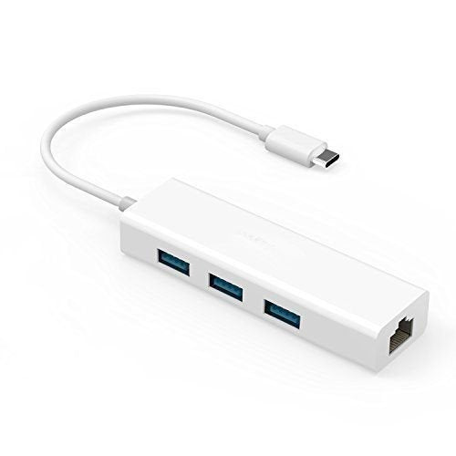 Type C USB-C to 3-Port USB 3.0 Hub with Ethernet Adapter