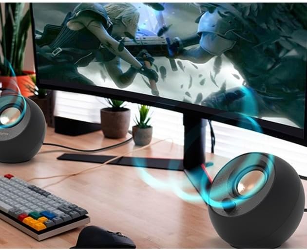 Creative Pebble 2.0 USB-Powered Desktop Speakers with Far-Field Drivers MF1680/MF1681