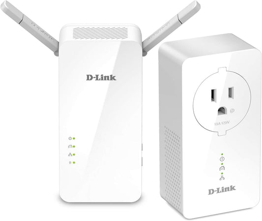 D-Link DHP-W611AV/RE PowerLine AC1200 Gigabit Wireless Range Extender Starter Kit