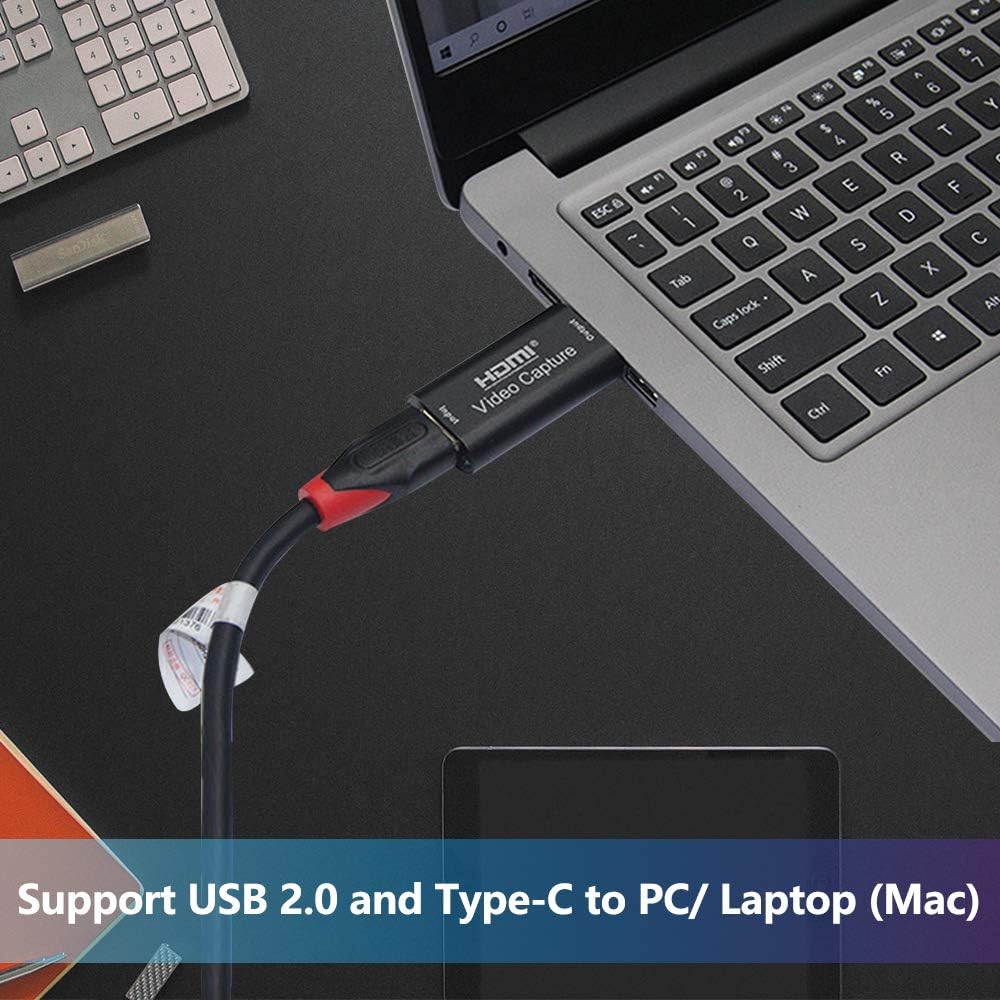 Audio Video Capture Card, 4K HDMI to USB