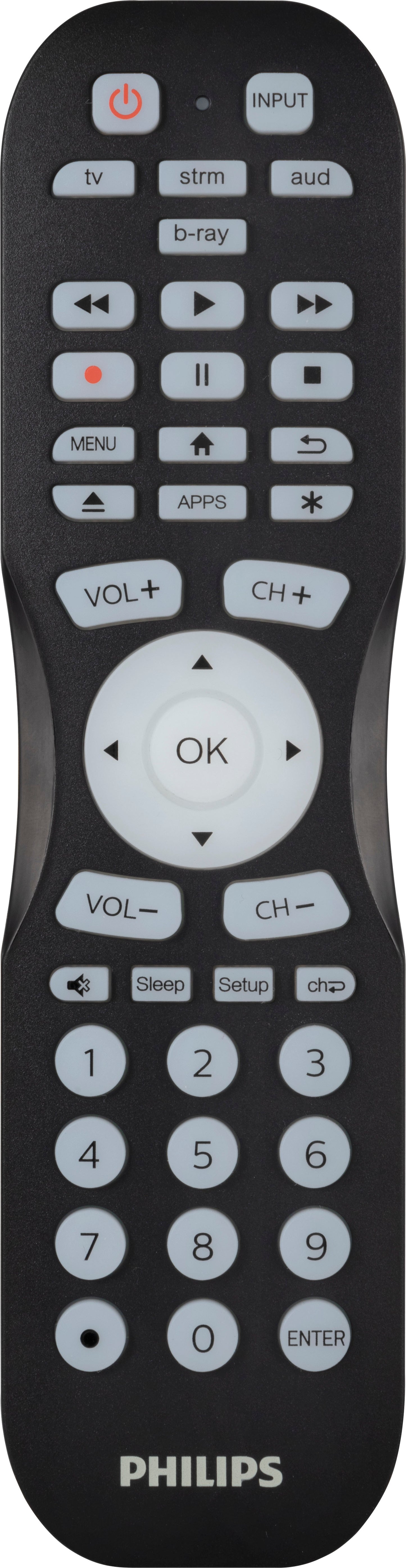 Philips - 4 Device Universal Remote Control Bluetooth Programmable SRP4221B/27