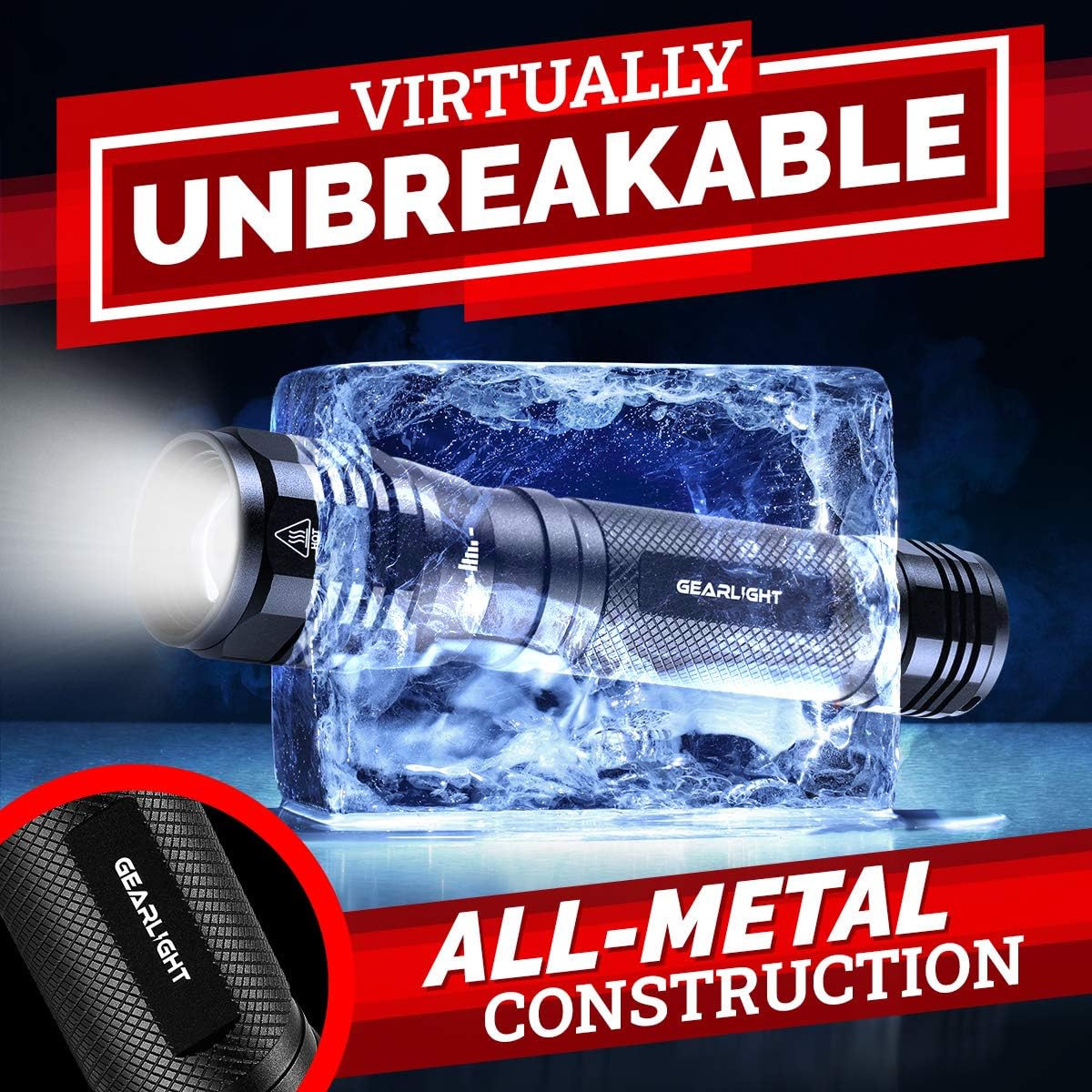 GearLight High Lumens LED Flashlight S2500