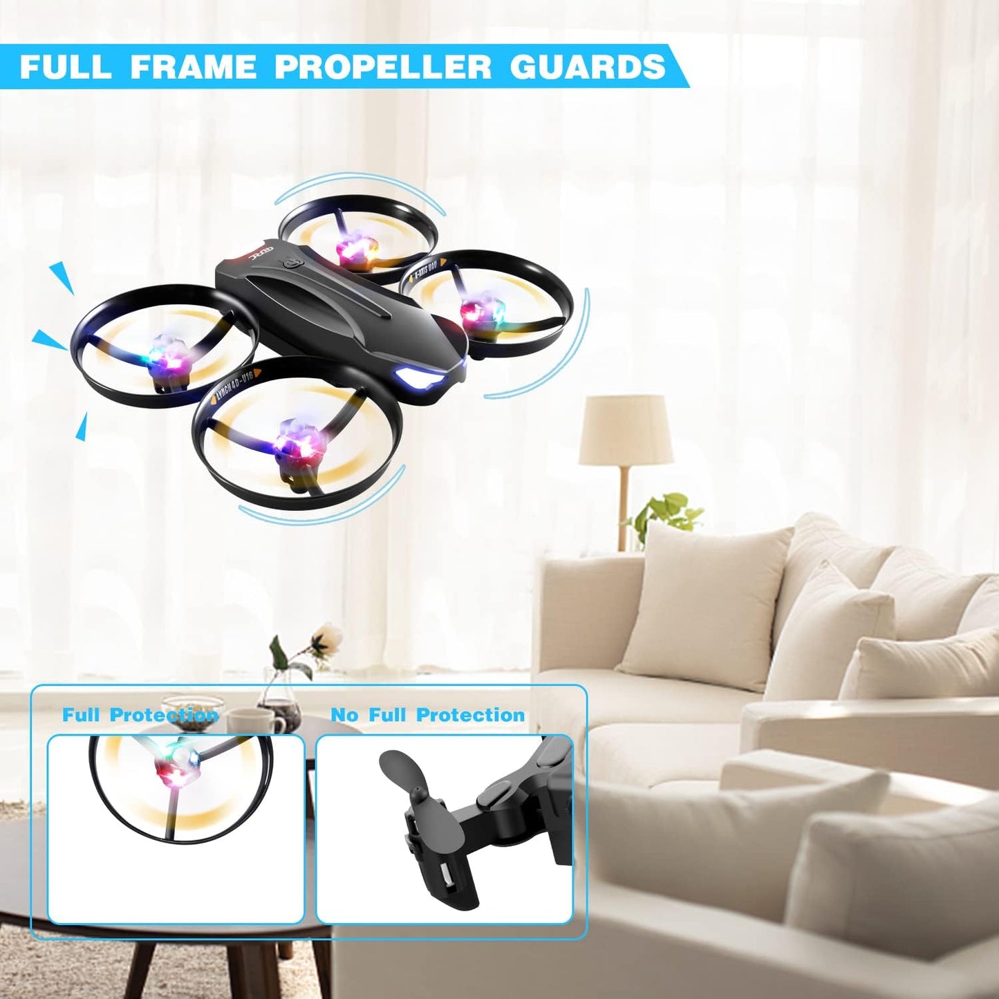 4DRC V16 Drone with Camera for Kids,1080P FPV Camera