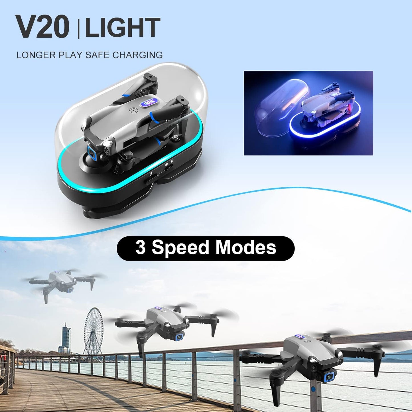 4D-V20 Mini Drone WIFI FPV HD Camera