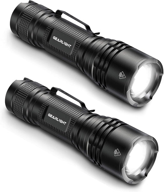 GearLight LED Tactical Flashlights - Pack of 2 -geable Headlight (Copy)