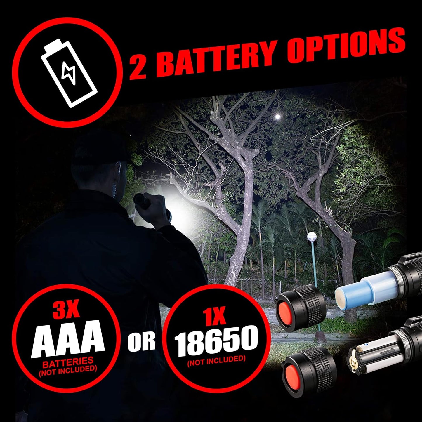 GearLight LED Tactical Flashlights - Pack of 2 -geable Headlight (Copy)