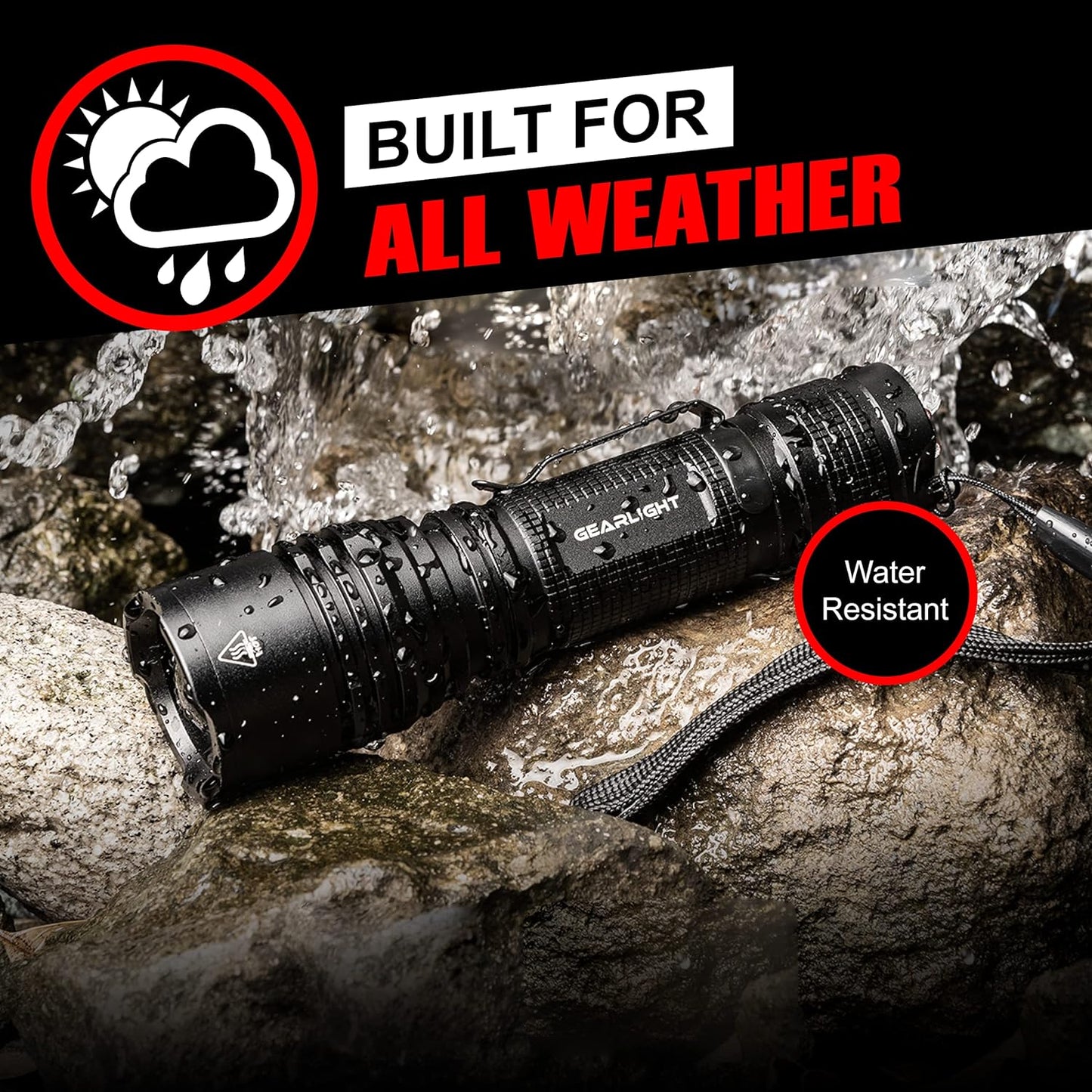 GearLight LED Tactical Flashlights - Pack of 2 -geable Headlight (Copy)
