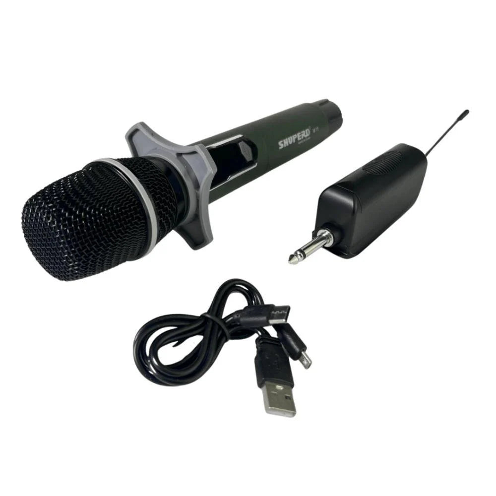 Professional UHF Handheld Wireless Microphone Advanced Digital Rechargeable Battery 96-0252-01