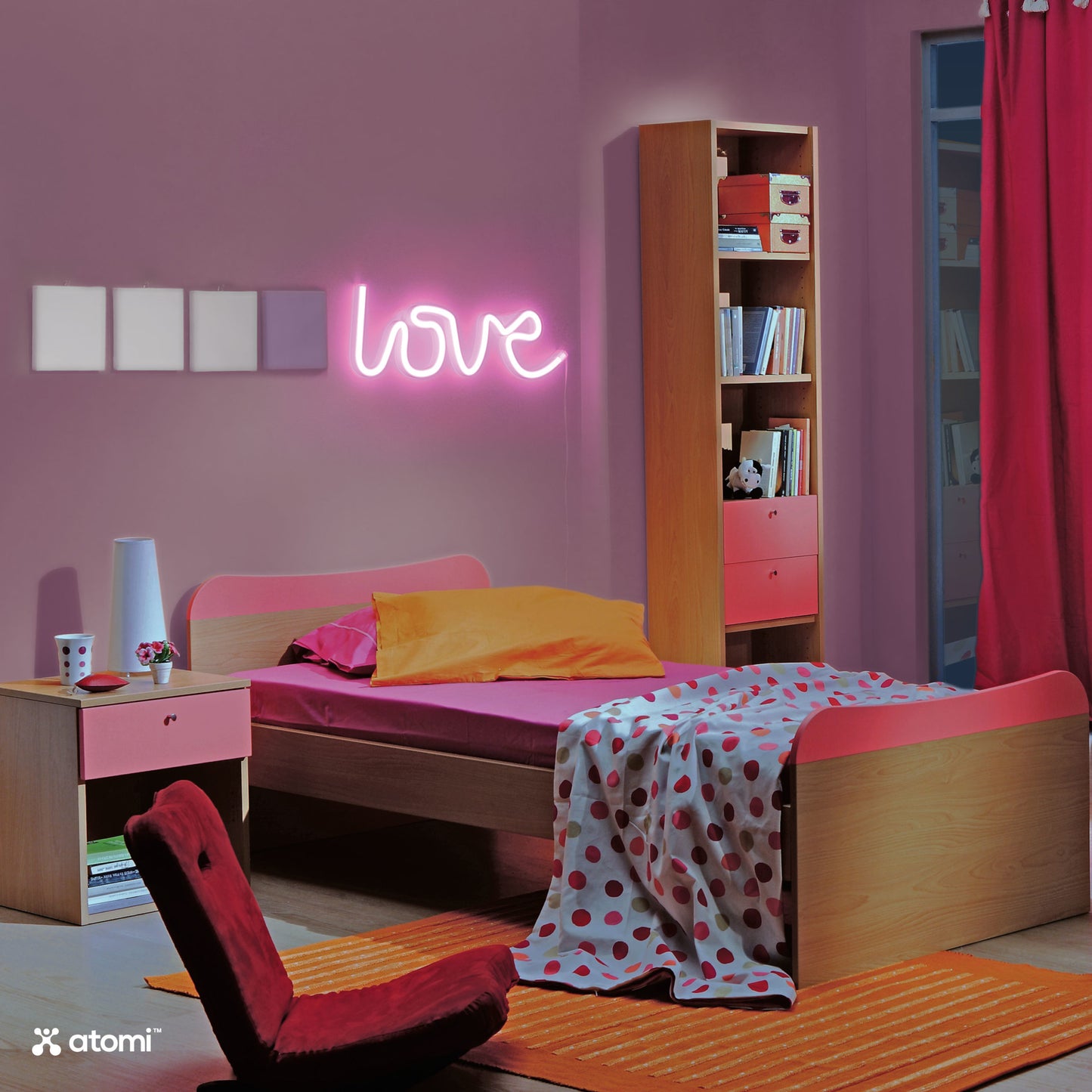 Pink Love Neon Light