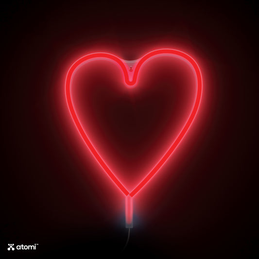 Red Heart Neon Light