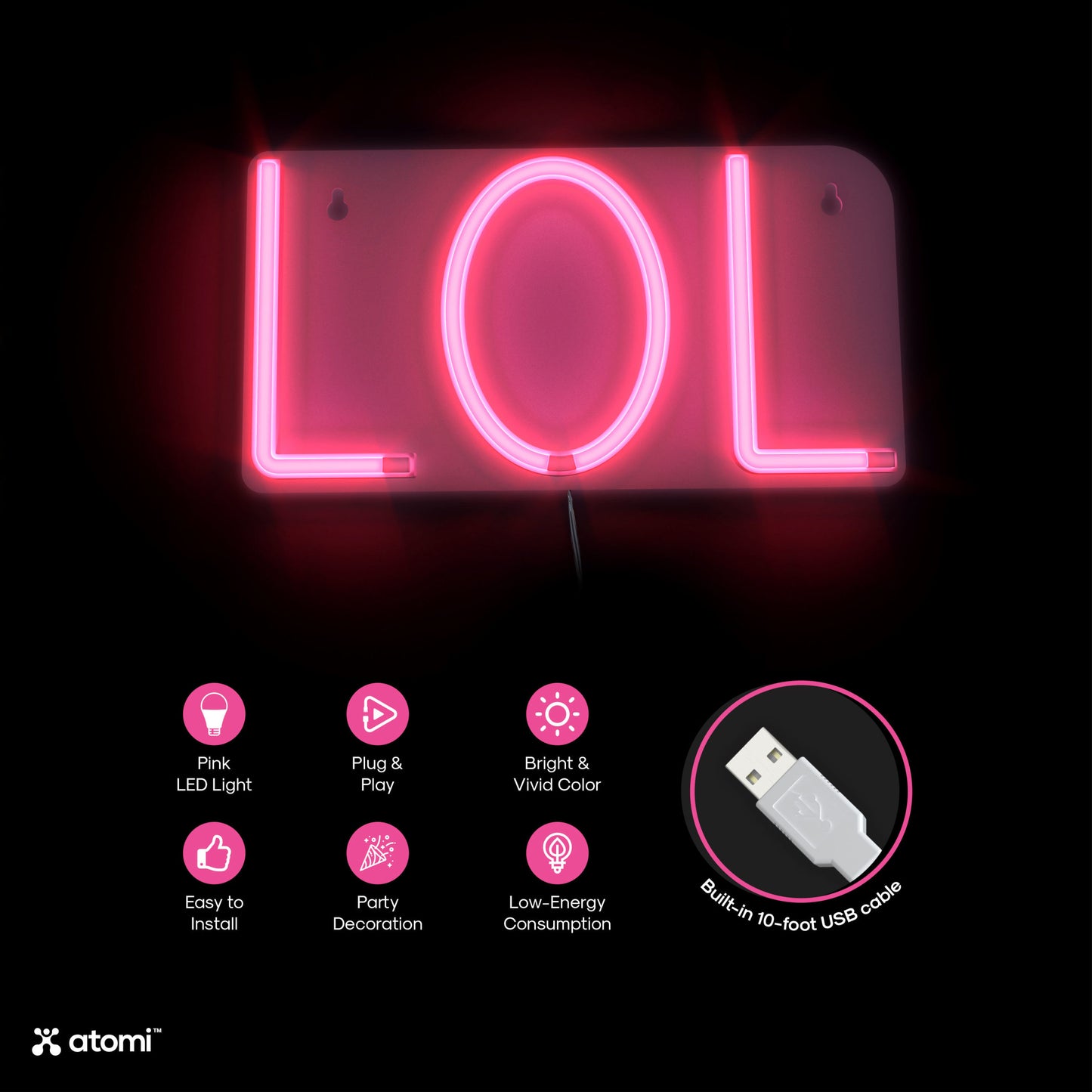 LOL Neon Light