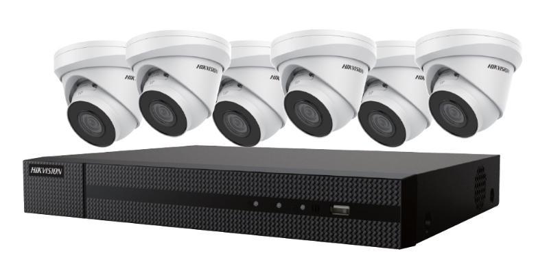 HIKVISION 4K 8CH NVR KIT INCLUDING 6 CAMERAS