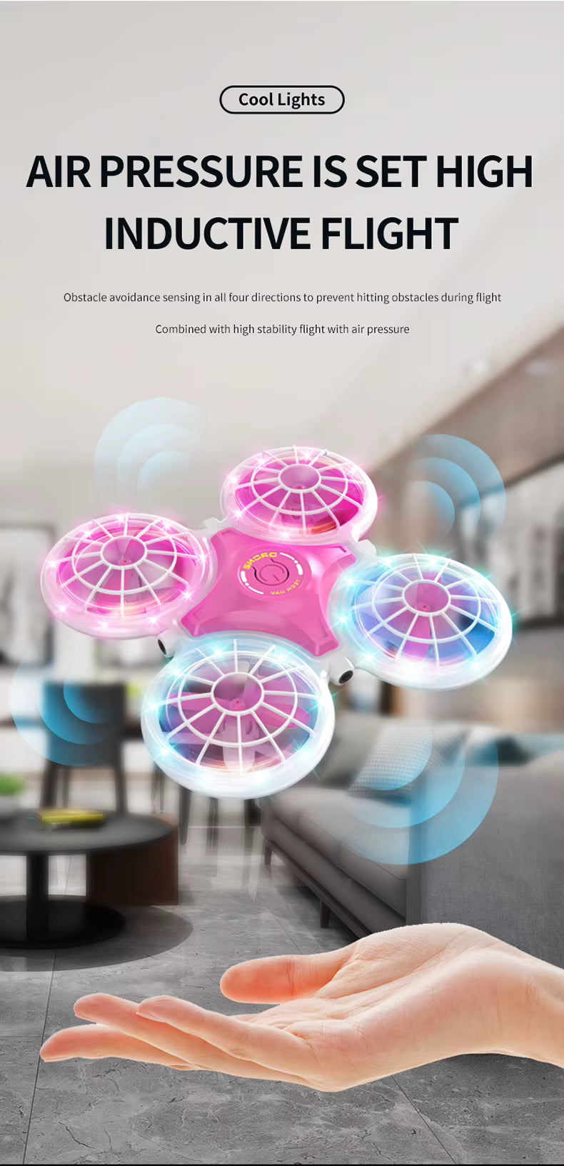 LH-X79 Four Axis Fixed Altitude Flying Drone with Induction Obstacle Avoidance and Throwing Function Drone