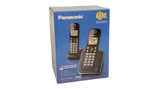 Téléphone sans fil extensible Panasonic DECT 6.0 avec blocage d'appel - 2 combinés sans fil KX-TGC382C