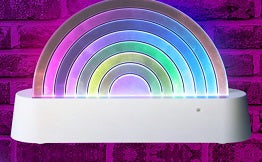 Sound Activated Multi Color LED Rain Bow Sign TDS1-1005-RBW