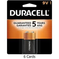 1PK 9V DURACELL BATTERY
