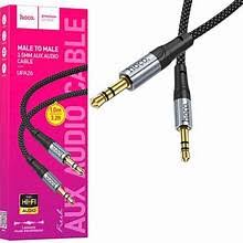 Hoco 1M AUX Audio Cable UPA26-AUX 1m Black Slim plug (oxygen free copper)