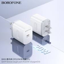 BOROFONE PD20W Charger USB Type-C Plug Fast Charging Head Adapter-BA99