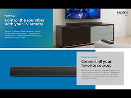 PHILIPS B5106 2.0-Channel Soundbar with HDMI ARC Support, Roku TV Ready, Black