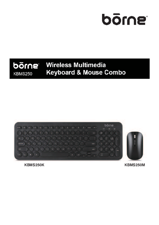 Borne wireless Keyboard kbms250