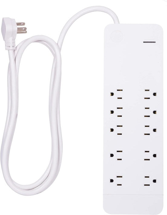 Barre d'alimentation de protection contre les surtensions GE Pro à 10 prises