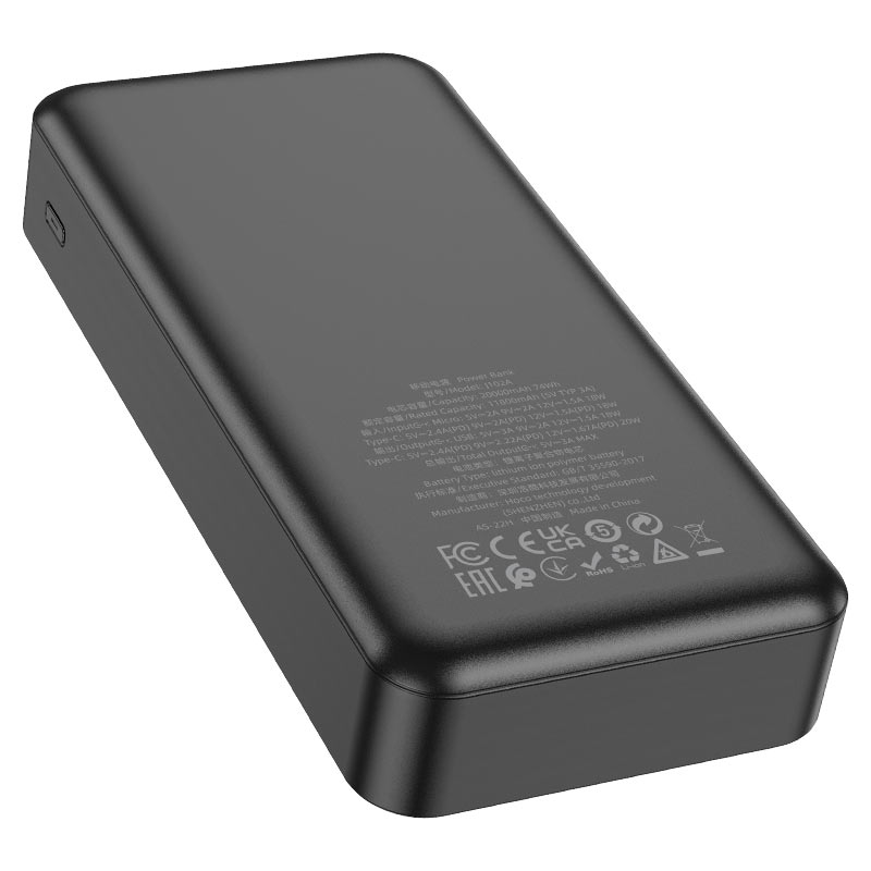 Power bank “J102A Cool figure” PD20W + QC3.0 20000mAh