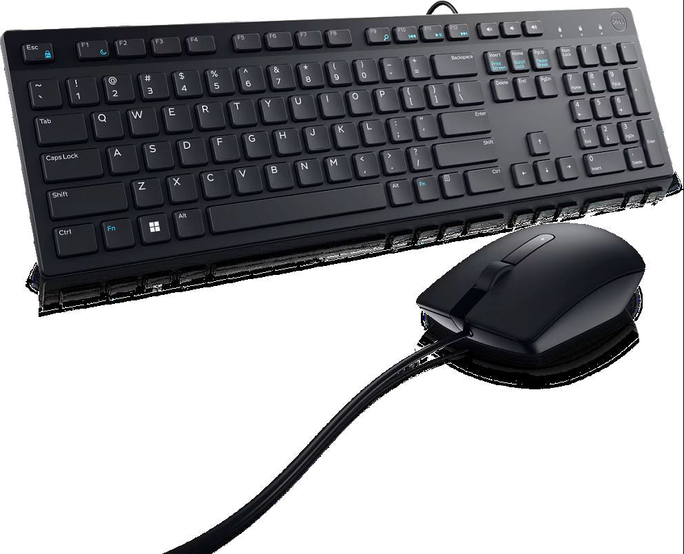 Dell Pro Keyboard and Mouse - KM5221W - US English - Black