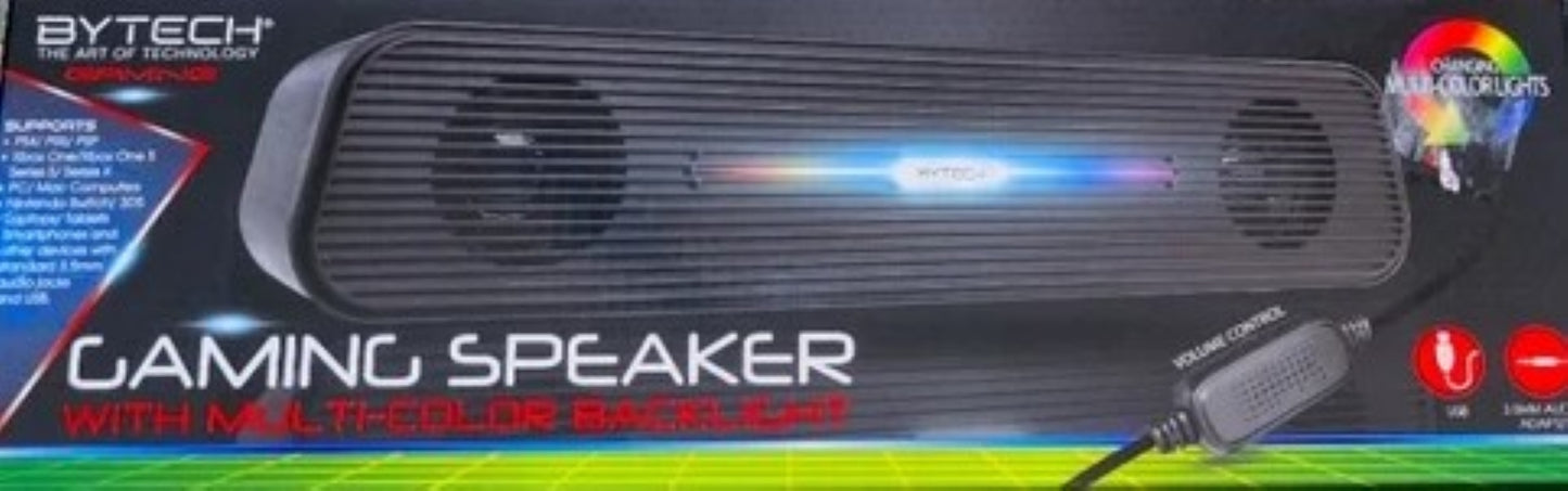 BYTECH gaming speaker with multi color backlight BY-AU-BS-129-BK