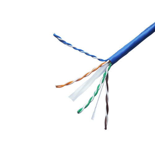 SecurLink CAT6 Ethernet UTP Pull Box CMR FT4 23AWG Twisted Pure Cable, 550MHZ 1000FT Blue-CAT6-1000Bl