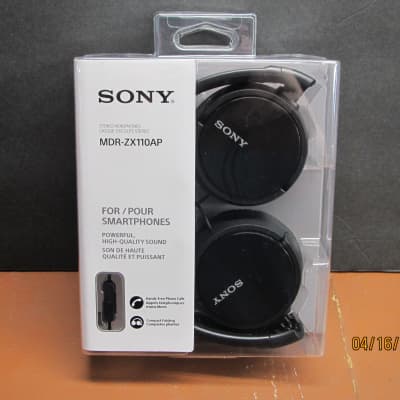 Sony MDRZX110AP ZX Series Extra Bass Smartphone Headset with Mic (NEW)