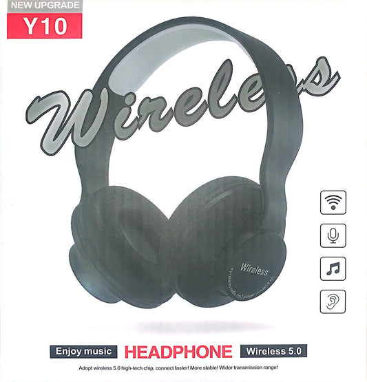 3 IN 1 BLUETOOTH STEREO  HEADPHONE 5.0 CONNECTION (BT,SD & AUX ) Y10