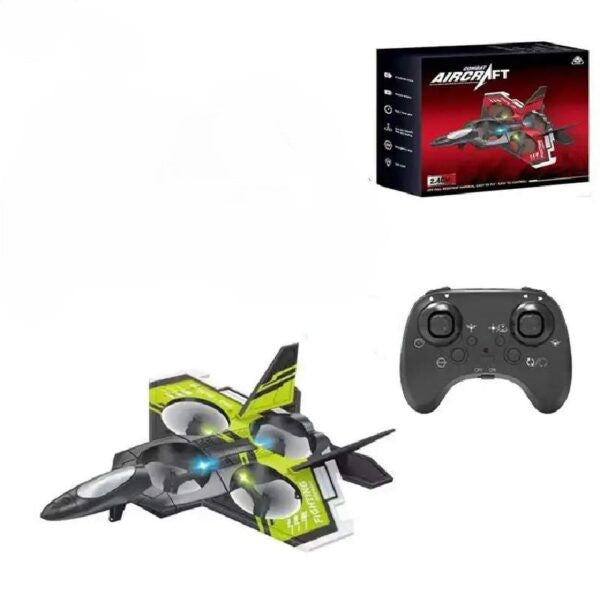 Rc Glider Flying Toy With Light Jet Airplane Stunt Remote Control Foam Fighter Plane cx-93-YL