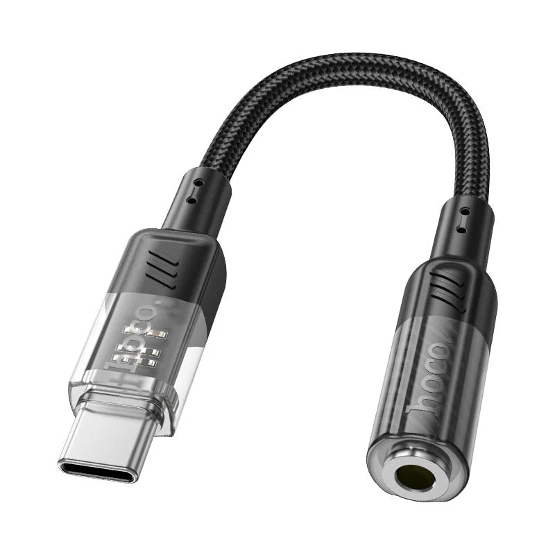 HOCO LS37 Adapter Type-C to 3.5mm Female Braided Audio Converter 15cm