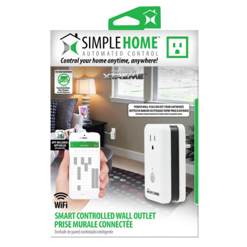 Simple Home XWS7-1001-WHT WiFi Smart Controlled Wall Outlet White | Best Buy Canada