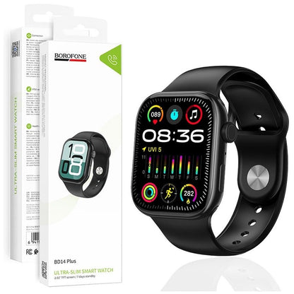 Borofone BD14 Plus Sports Smart Watch call version (Black)