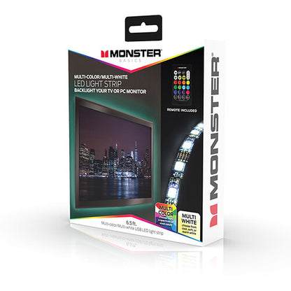 Monster Multicolor & Multi-White LED Light Strip (6.5')