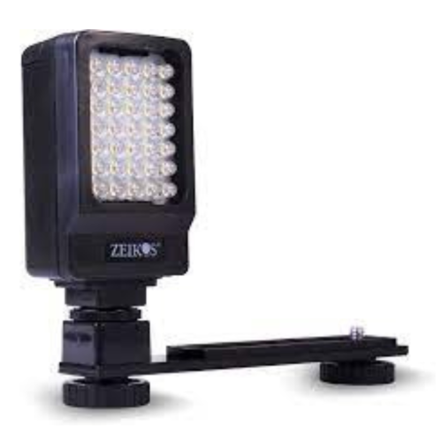 Digital LED Camcorder Light with Stand - Black