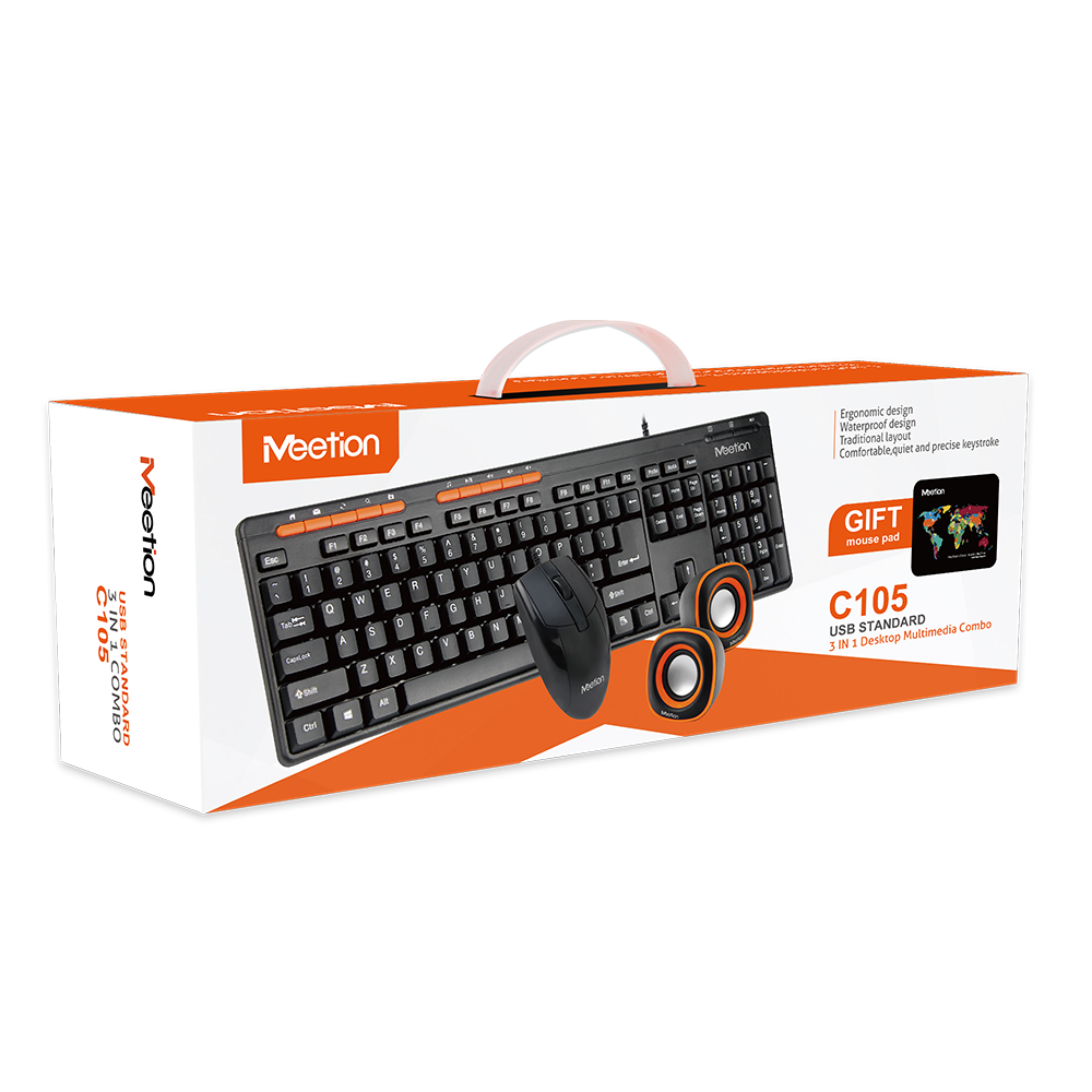 C105 wireless keyboard, mouse, stereo 3-in-1 set