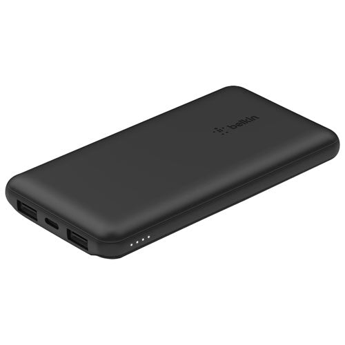 Belkin Boost Charge 3-Port 10,000mAh Power Bank - Black/Silver