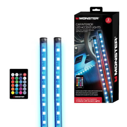Monster MLB7-1088-RGB 2pack Car Interior LED Accent Lights