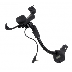 UNIVERSAL CAR MOUNT WITH FM TRANMITTER CHARGER